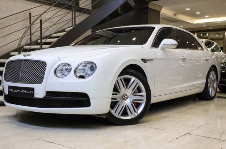 Renting a Bentley Flying Spur for wedding